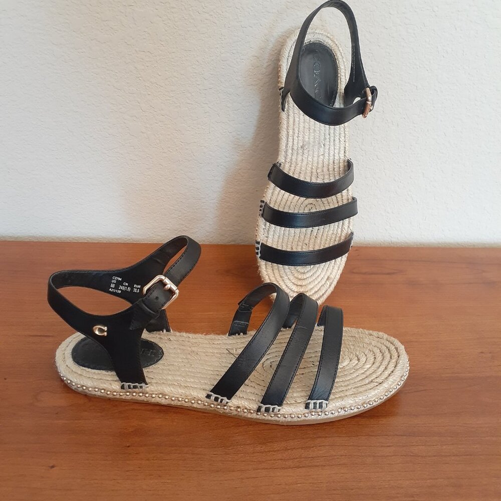 Coach Strappy Espadrille Sandals